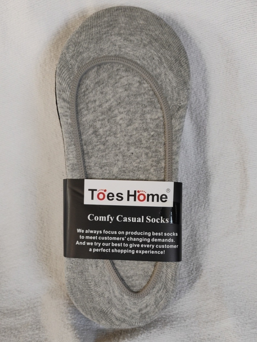 Toes Home Women's No-Show Liner Socks  2 Black 1 Gray 1 Tan